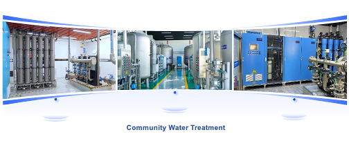 Community water treatment application showcasing ceramic membrane installations