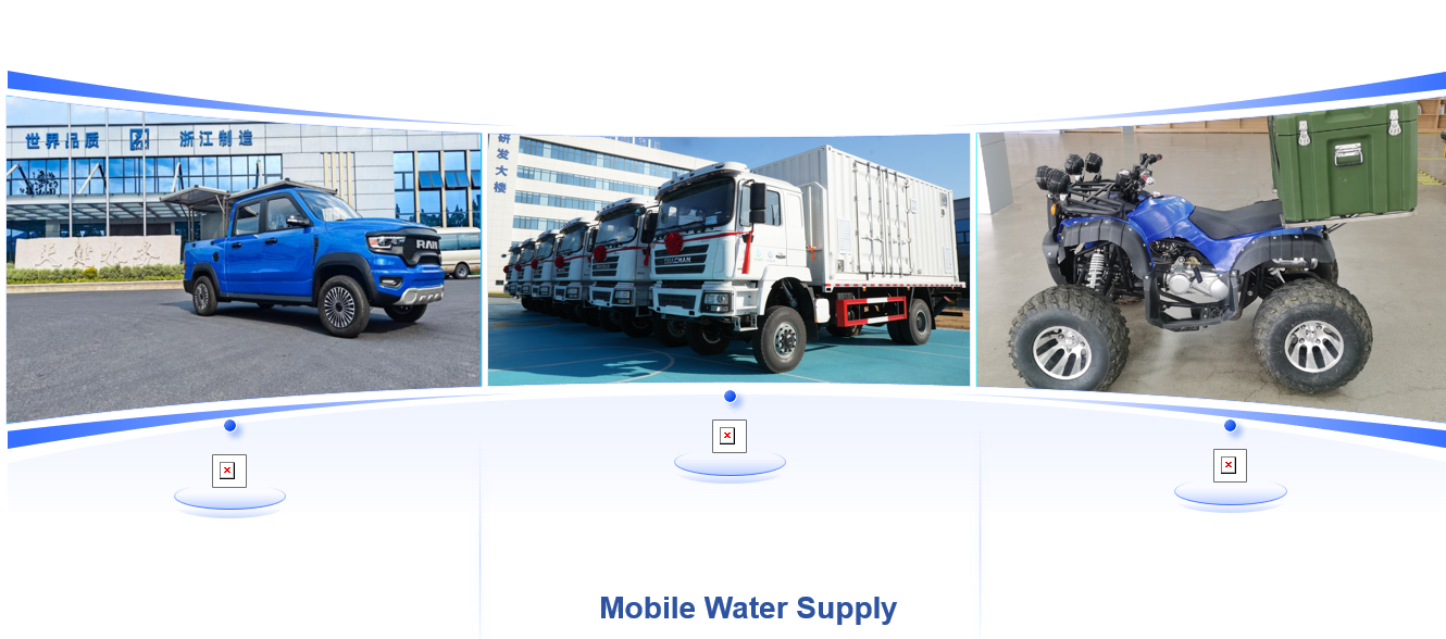 Mobile water supply vehicles equipped with ceramic membrane filtration